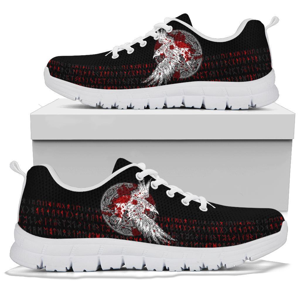 Viking Sneakers - Mystical Raven Tattoo Blood RLT12 - Wonder Print Shop