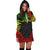 Cook Islands Women's Hoodie Dress - Polynesian Reggae Chief - Wonder Print Shop