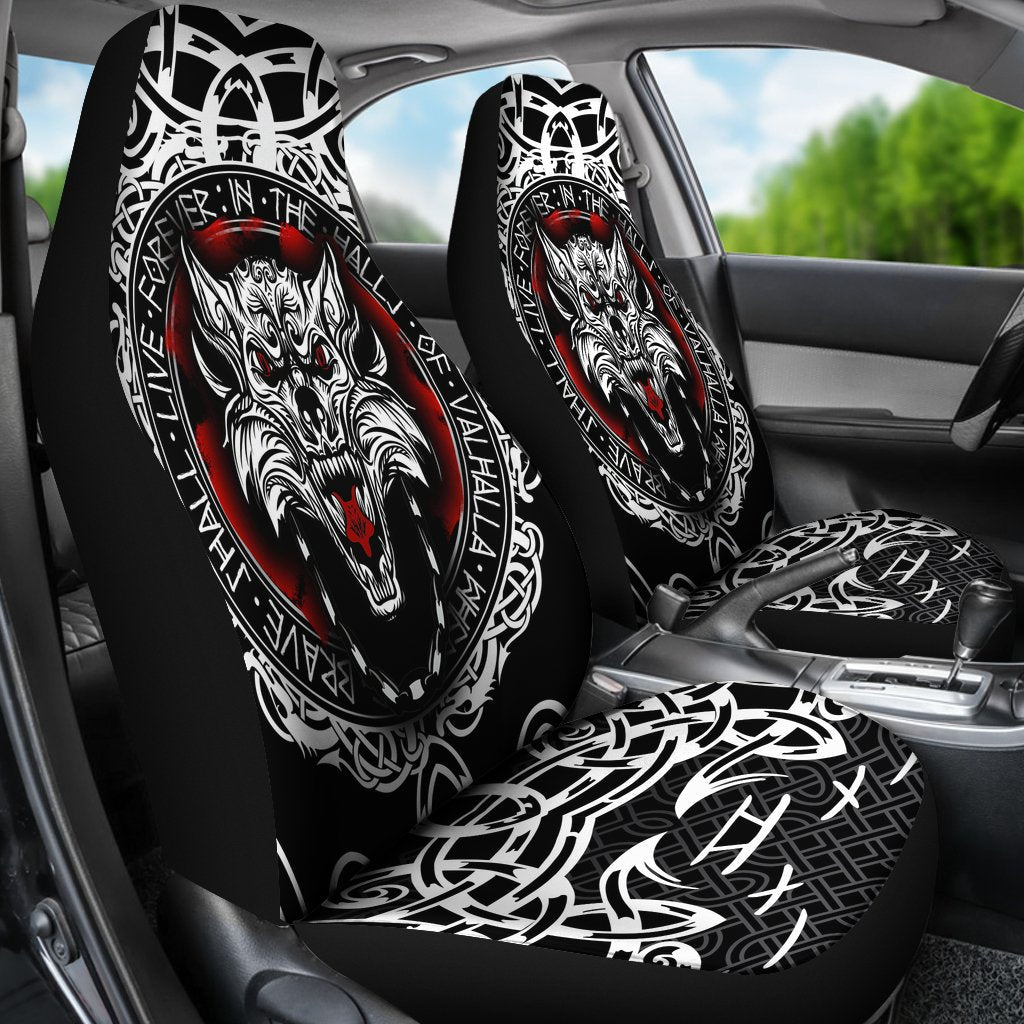 Viking Car Seat Covers, Fenrir Wolf RLT12 - Wonder Print Shop