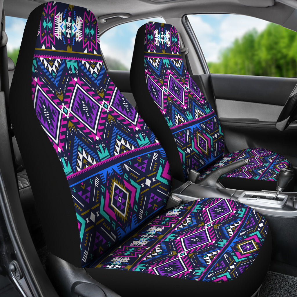 Purple Tribe Pattern Car Seat Covers LT10 - Wonder Print Shop