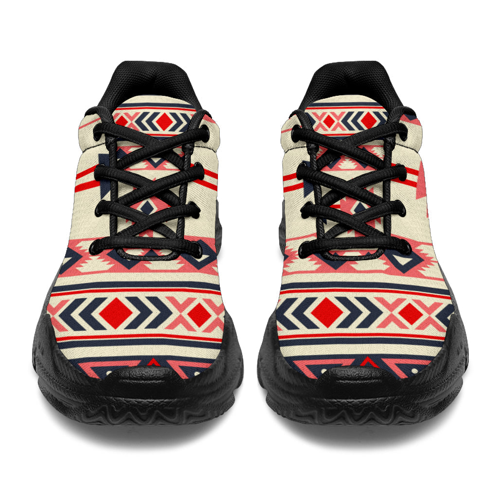 native-american-pink-and-navy-pattern-chunky-sneakers