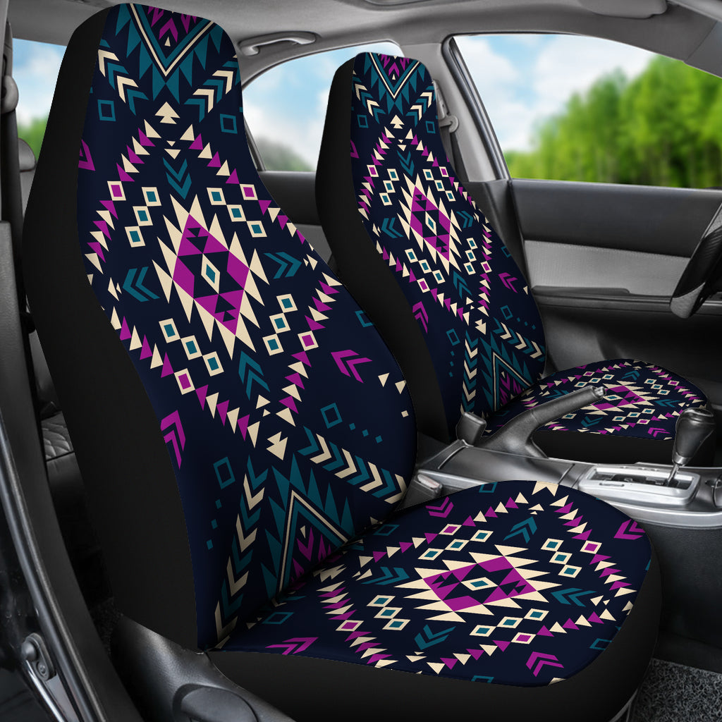 Dark Color Pattern Car Seat Covers LT10 - Wonder Print Shop