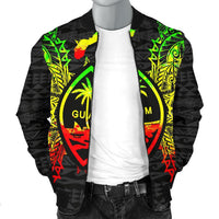 Guam Polynesian Men's Bomber Jacket Map Reggae - Wonder Print Shop