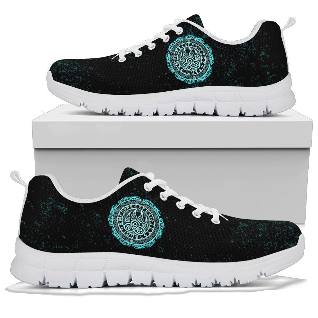 Viking Sneakers - Viking Bear Claws Cyan Tattoo RLT12 - Wonder Print Shop