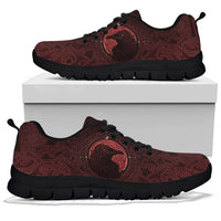 Viking Sneakers, Ethnic Odin Raven Red RLT12 - Wonder Print Shop