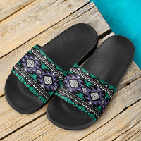 neon-color-tribal-slide-sandals