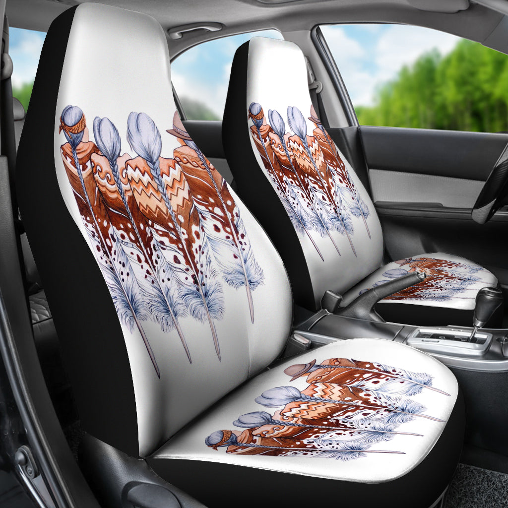 Feather Girls Car Seat Covers LT10 - Wonder Print Shop