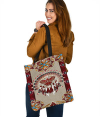 native-american-mandala-thunderbird-red-tote-bags