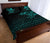 Viking Quilt Bed Set - The Raven Of Odin Rune Cyan RLT12 - Wonder Print Shop
