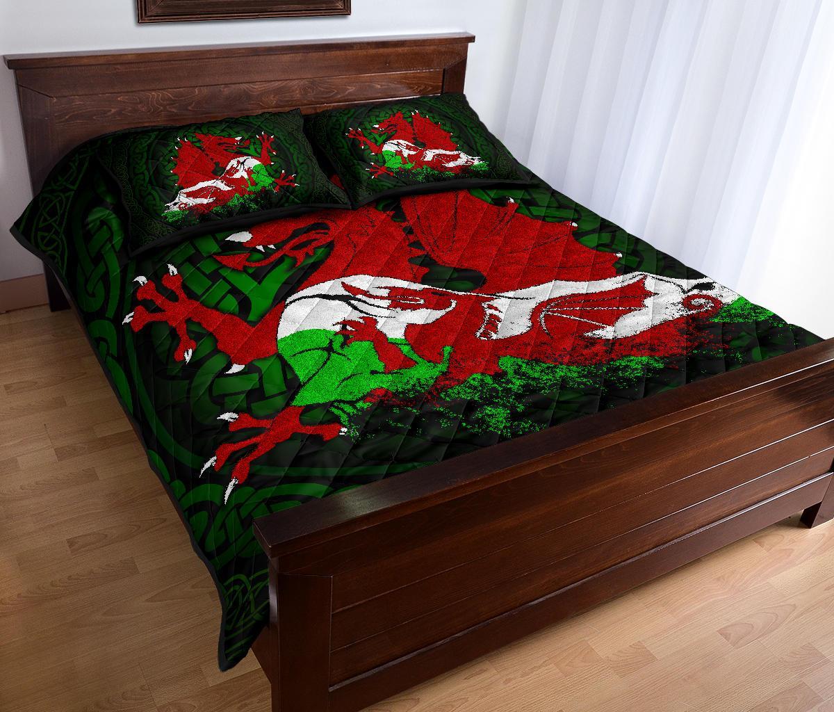 Wales Quilt Bed Set Cymru Dragon - Wonder Print Shop