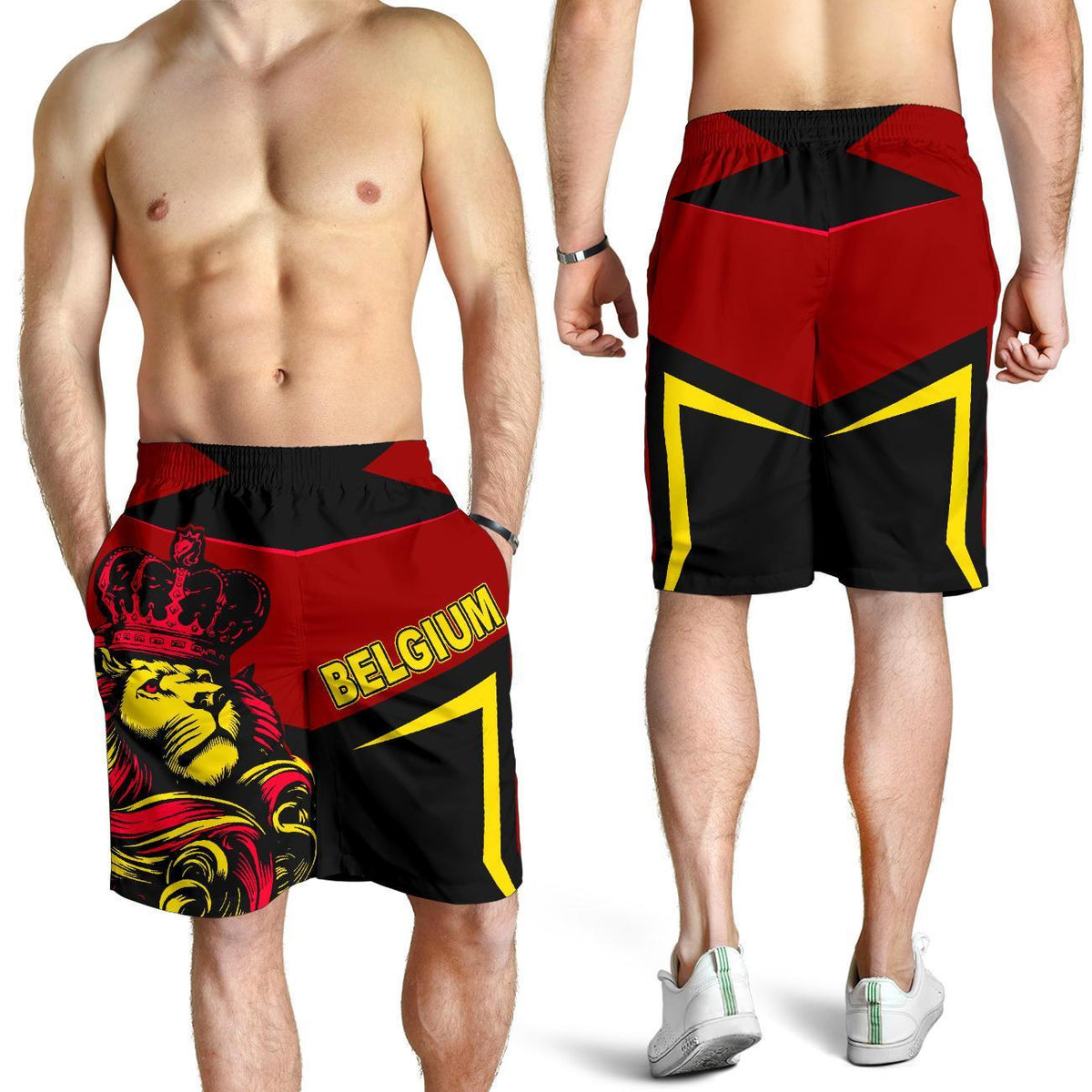 belgium-lion-mens-short