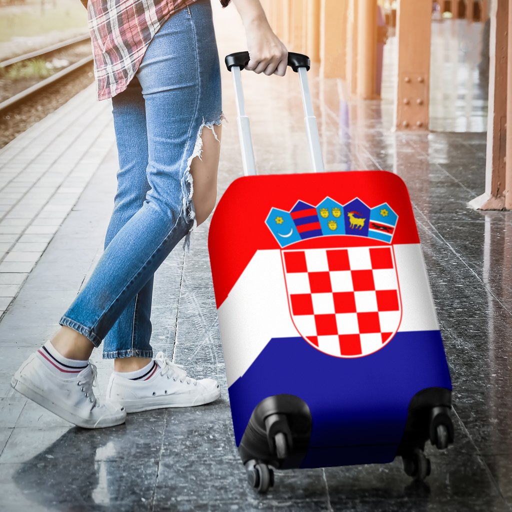 Croatia Flag Luggage Cover - Wonder Print Shop
