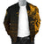 Viking Men's Bomber Jacket - The Raven Of Odin Rune, Gold RLT12 - Wonder Print Shop