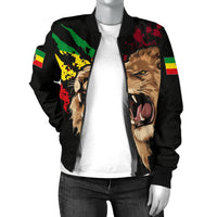 Ethiopia Bomber Jacket, Ethiopia Rasta Lion Judah Flag - Wonder Print Shop