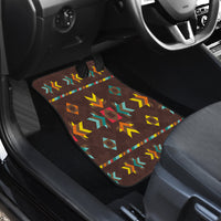Brown Pattern Native American Front And Back Car Mats (Set Of 4) LT10 - Wonder Print Shop