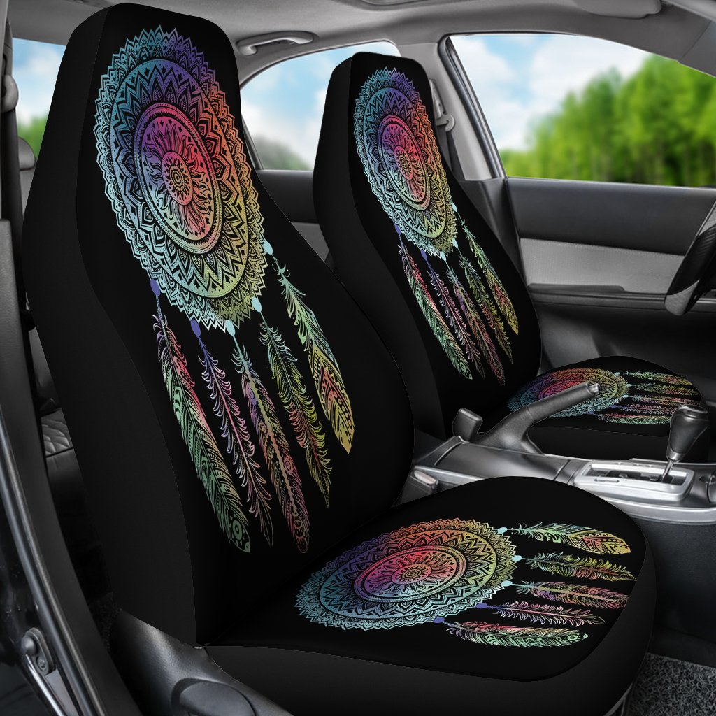 Mandala Dreamcatcher Native American Design Car Seat Covers LT10 - Wonder Print Shop