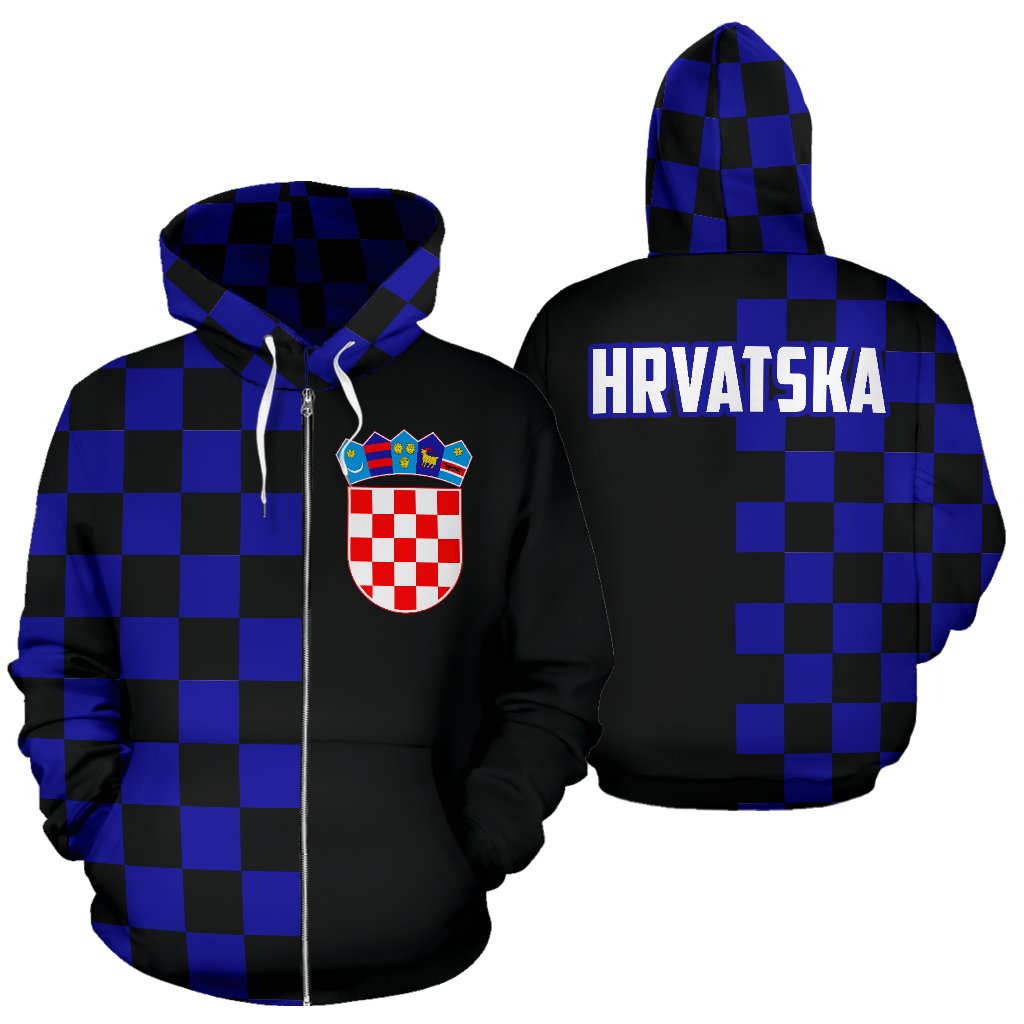 hrvatska-croatia-hoodie-blue-and-black-checkerboard-half-black