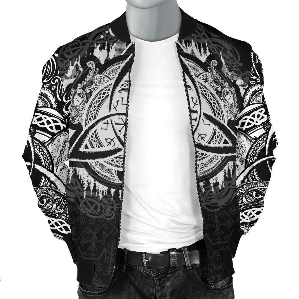Viking Men's Bomber Jacket - Dragon Celtic RLT12 - Wonder Print Shop