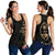 Guam Polynesian Women's Racerback Tank - Gold Tribal Wave - Wonder Print Shop