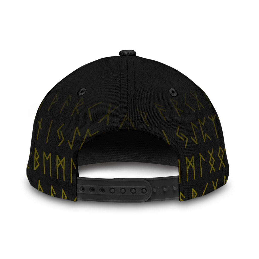 viking-classic-cap-fenrir-raven-and-vegvisir-tattoo-yellow