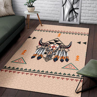 Native American Pride Bison Area Rug LT10 - Wonder Print Shop