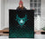 Viking Premium Quilt Three Raven and Valknut Cyan RLT12 - Wonder Print Shop