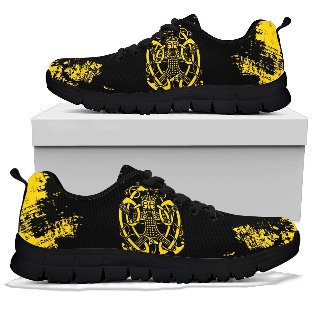 Viking Sneakers, Loki Bound Triskele Rune Gold RLT12 - Wonder Print Shop