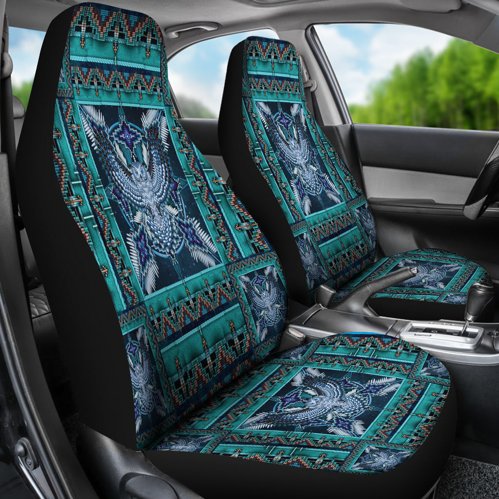 Blue Tribe Pattern Car Seat Cover LT10 - Wonder Print Shop