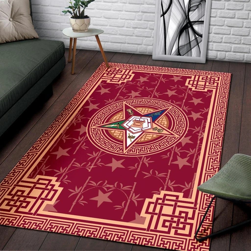 Wonder Print Shop Area Rug Stars Order Of Eastern Star OES LT10 - Wonder Print Shop