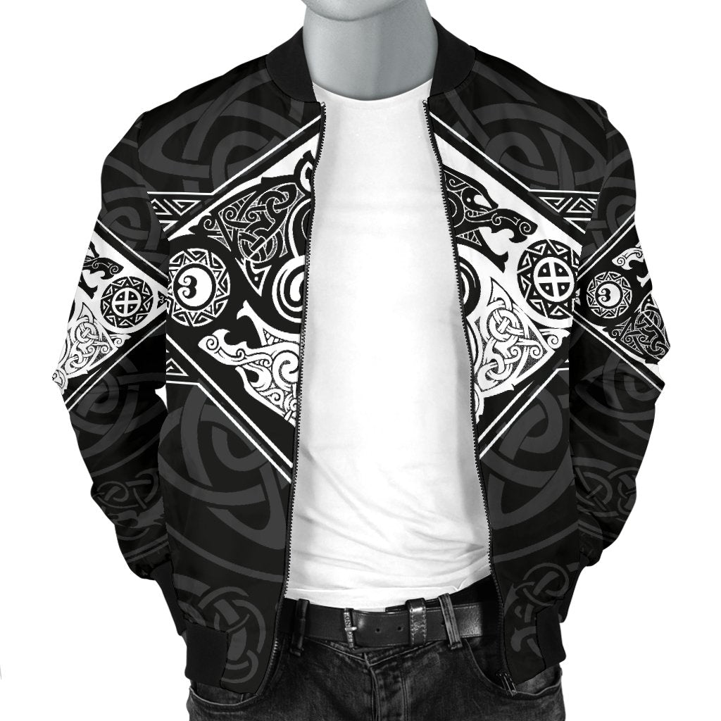 Vikings Men's Bomber Jacket The Wolves, Skoll and Hati RLT12 - Wonder Print Shop