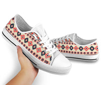pink-and-navy-pattern-native-american-no-box-low-top-shoes-black