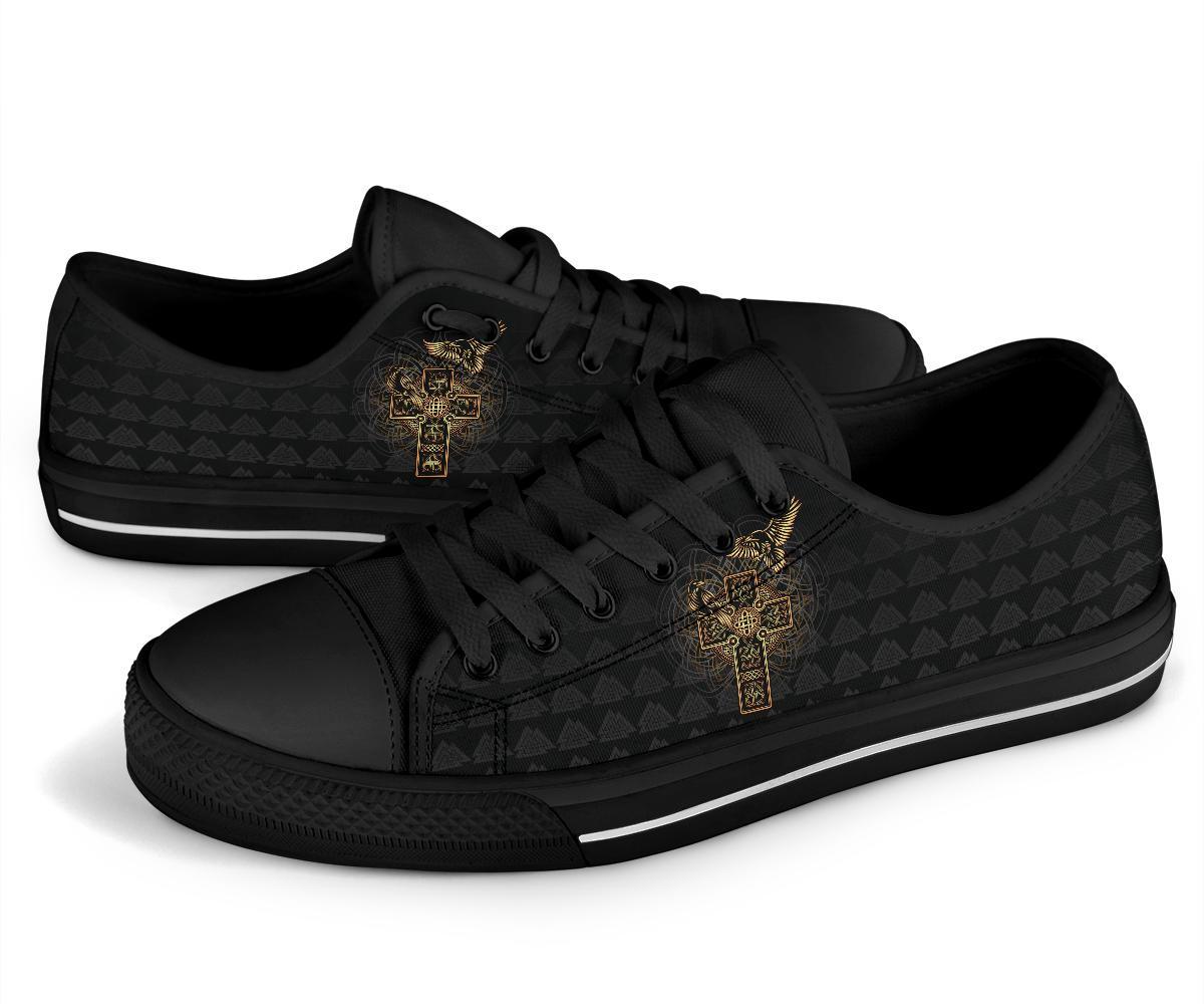 viking-low-top-shoes-odins-celtic-raven-tattoo