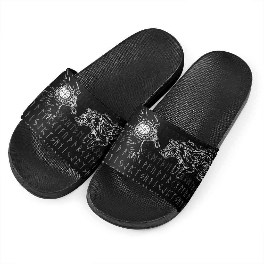 viking-slide-sandals-raven-and-wolf-special-tattoo