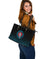 Viking Large Leather Tote Raven Celtic Cyan RLT12 - Wonder Print Shop