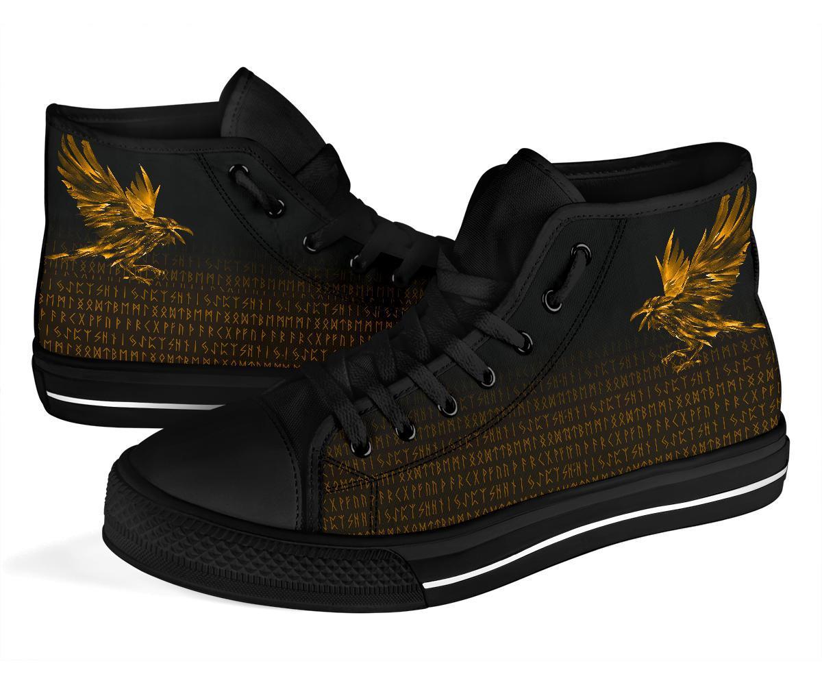 viking-high-top-shoes-the-raven-of-odin-rune-gold