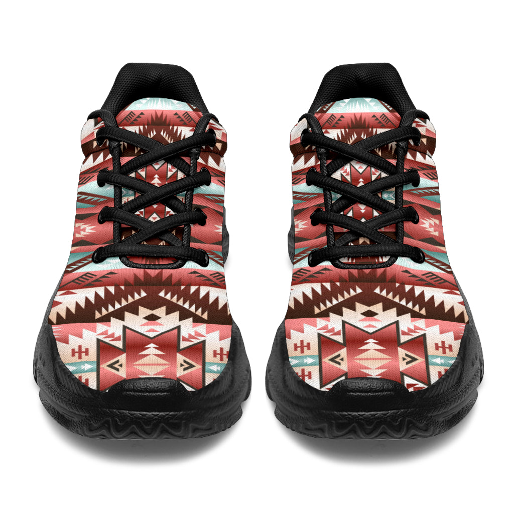red-vector-native-american-chunky-sneakers