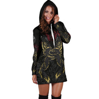Viking Hoodie Dress The Wolves Skoll and Hati RLT12 - Wonder Print Shop