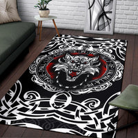 Viking Area Rug, Fenrir Wolf RLT12 - Wonder Print Shop