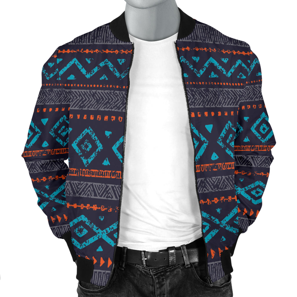 Seamless Ethnic Ornaments Men's Bomber Jacket LT10 - Wonder Print Shop