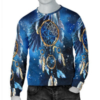 Blue Galaxy Dreamcatcher Native American 3D Sweatshirt LT10 - Wonder Print Shop