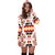 White Tribes Pattern Native American Hoodie Dress LT10 - Wonder Print Shop