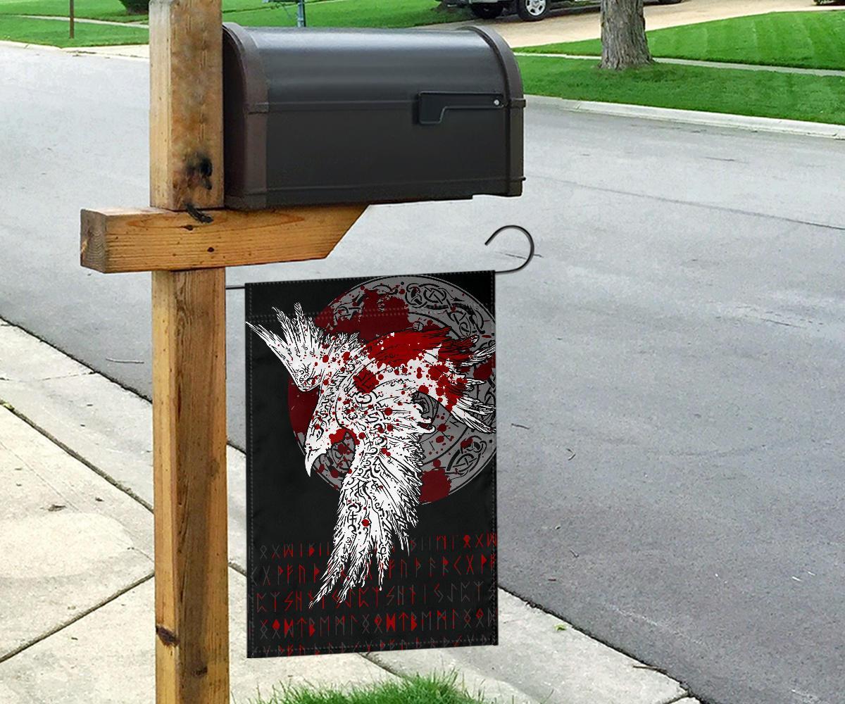 Viking Flag Mystical Raven Tattoo Blood RLT12 - Wonder Print Shop