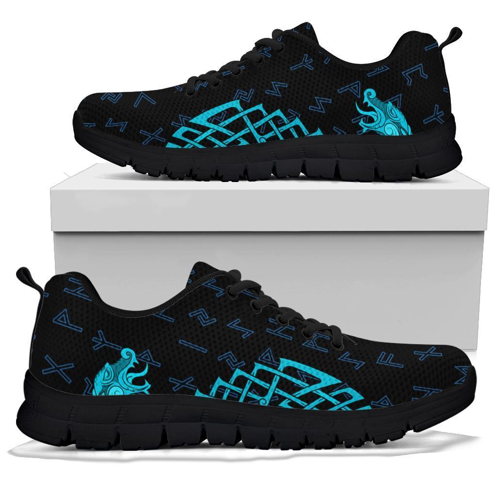 Viking Sneakers, Aegishjalmur Helm Of Awe Blue Edition RLT12 - Wonder Print Shop