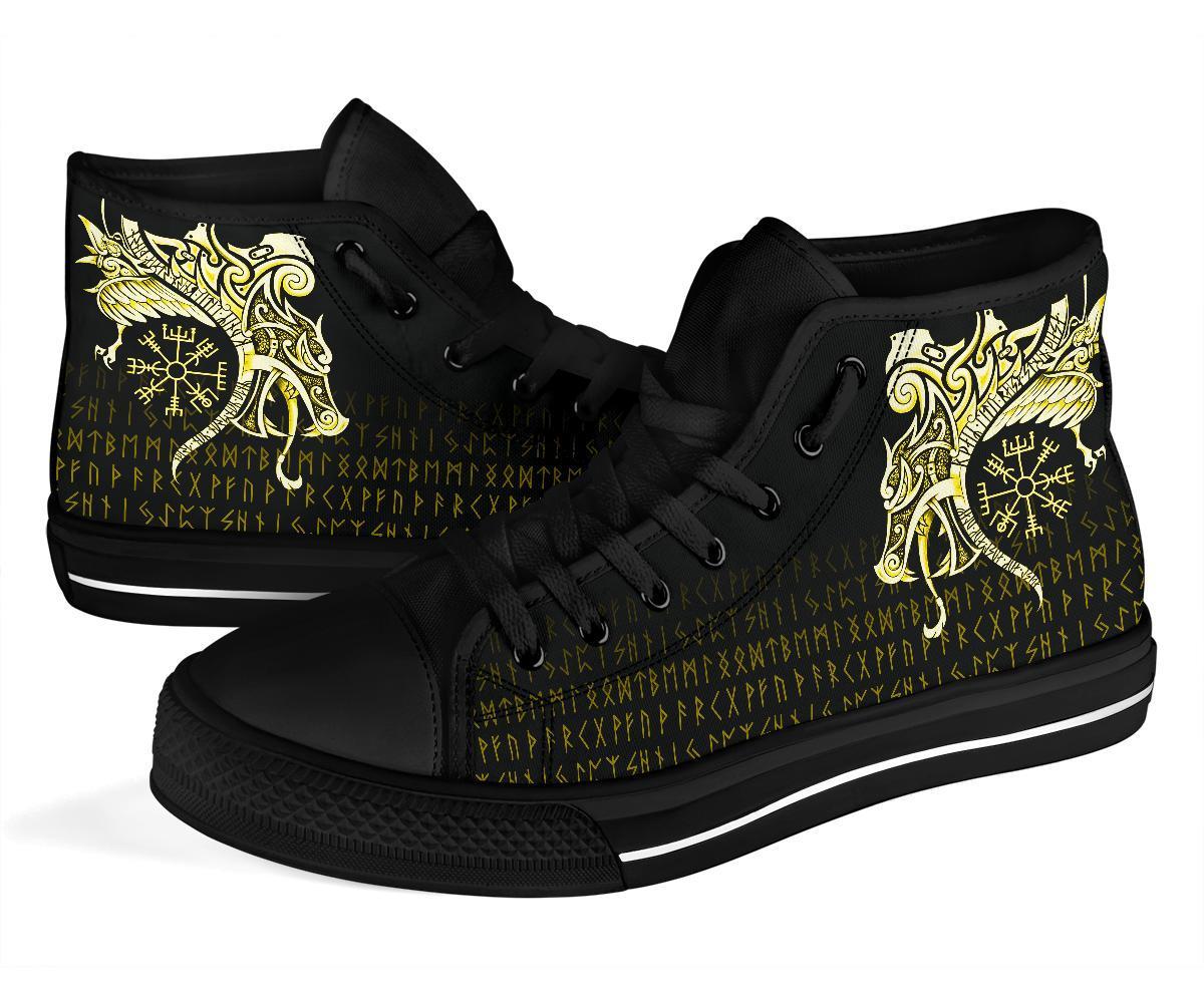 viking-high-top-shoes-fenrir-raven-and-vegvisir-tattoo-yellow