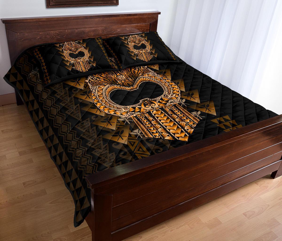 Hawaii Polynesian Quilt Bed Set - Ikaika Hawaiian - Wonder Print Shop