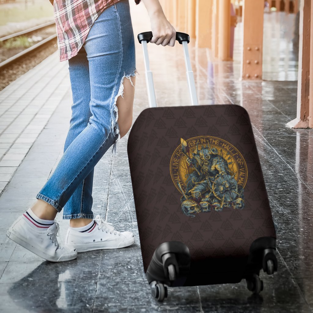 Viking Luggage Covers Warrior Viking Shield Skull RLT12 - Wonder Print Shop