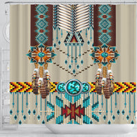 turquoise-blue-pattern-breastplate-native-american-shower-curtain-gb-nat00069-scur01