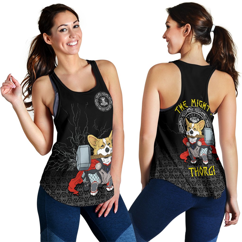 Viking Women's Racerback Tank - The Mighty Thorgi RLT12 - Wonder Print Shop