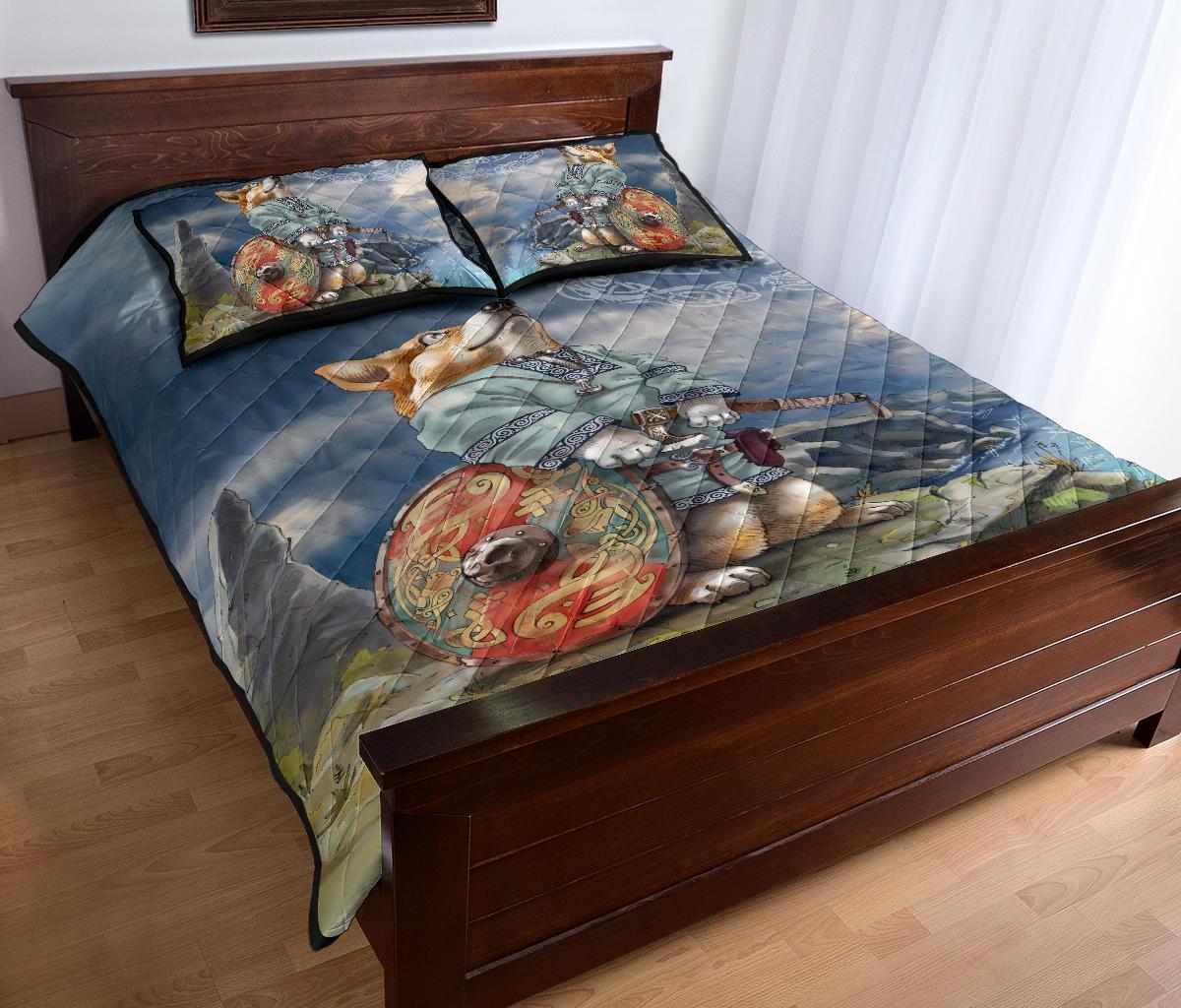 Viking Quilt Bed Set, Corgi RLT12 - Wonder Print Shop