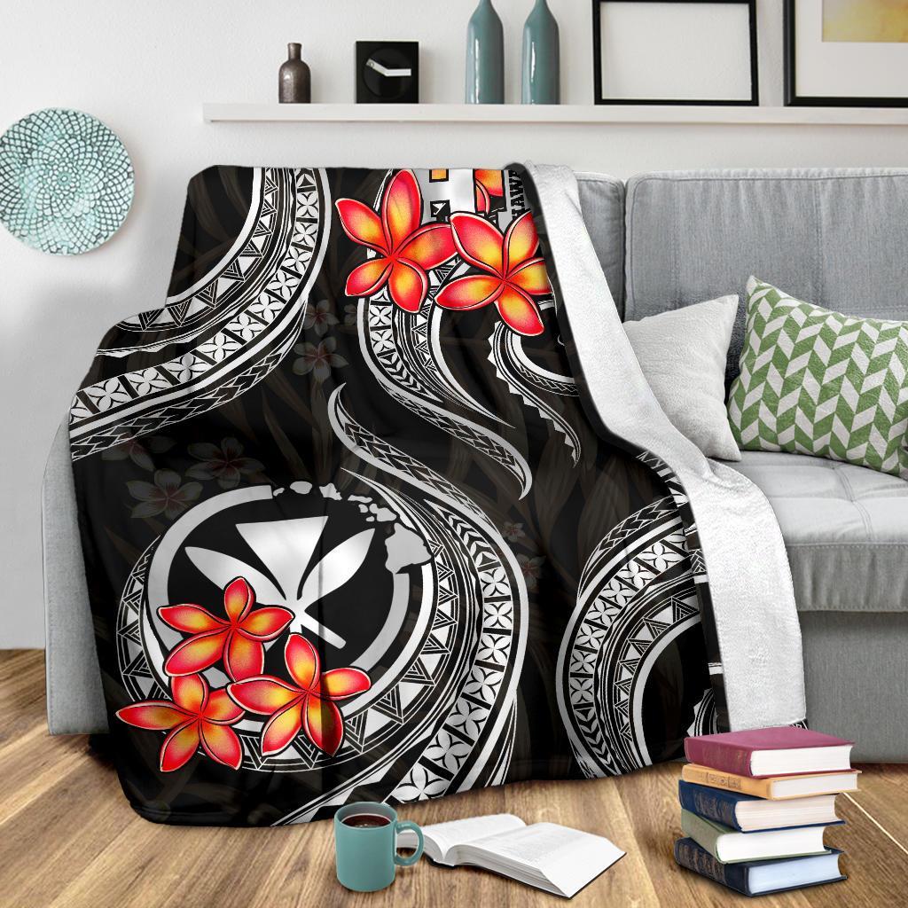 polynesian-hawaii-premium-blanket-black-plumeria